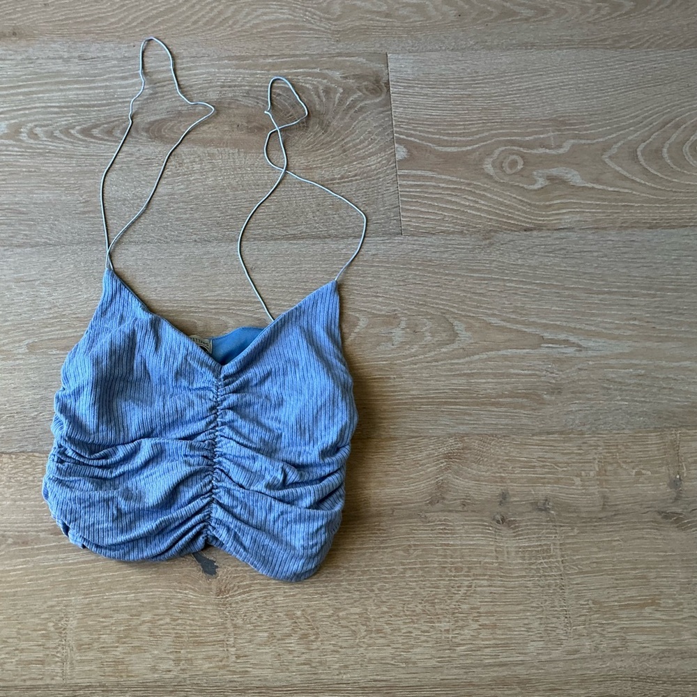 Urban Outfitters Ruched Gray Camisole